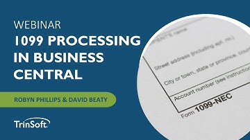 1099 Processing in Microsoft Dynamics 365 Business Central