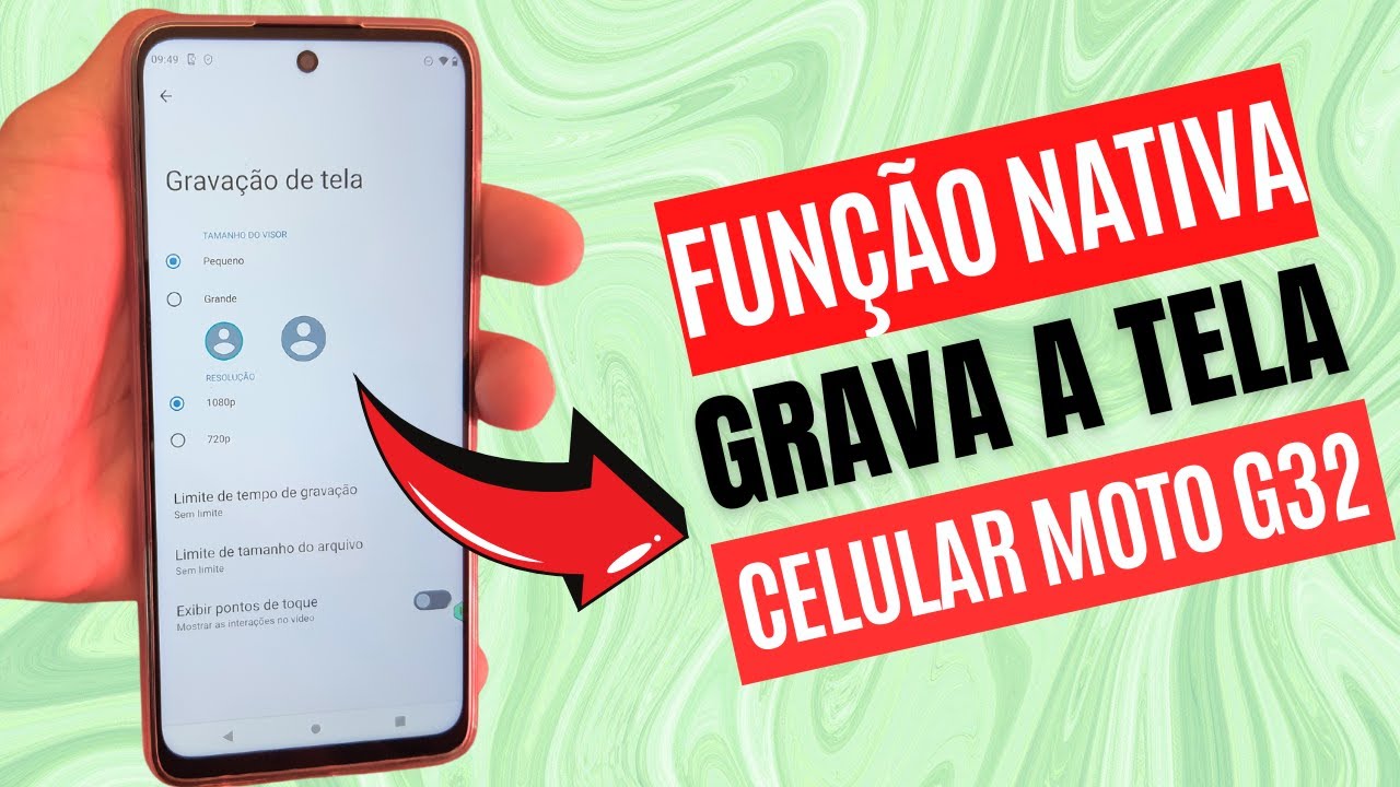 COMO GRAVAR A TELA DO CELULAR MOTOROLA MOTO G32 USANDO UMA EXCELENTE ...