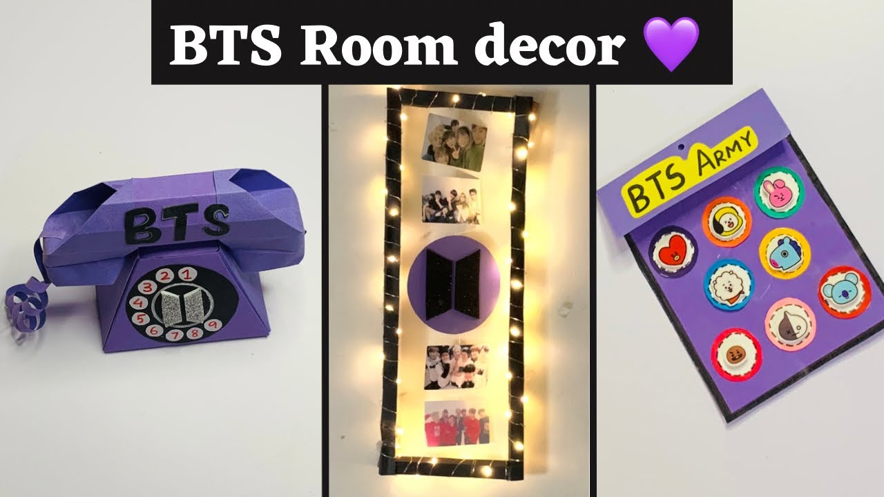 BTS Room decor ???? / bts diy / Bts army / Bts wall decor / save ...