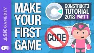 Make a Game without Coding using Construct 3!