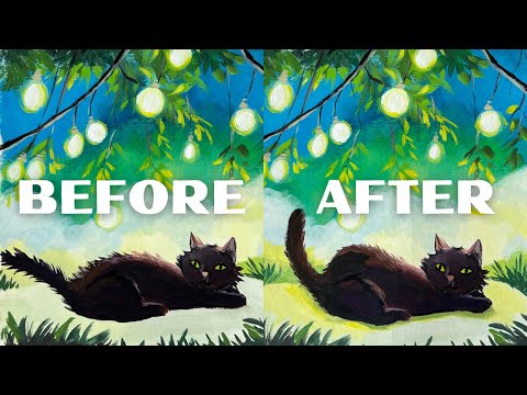 How to Fix Your Gouache Mistakes and its easier than you think