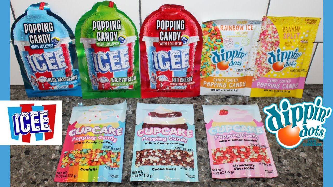 Popping Candy: ICEE, Dippin’ Dots & Cupcake Review - YouTube