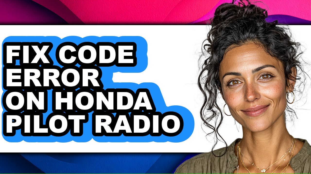 How To Fix Code Error On Honda Pilot Radio - Step By Step - YouTube