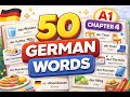 50 German Words for Daily Speaking (A1) | Easy German Vocabulary – Part 4 🇩🇪