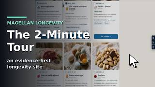 Magellan Longevity In 2 Minutes An Evidence-First Longevity Site Full Tour