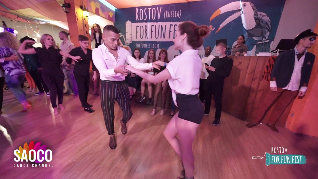 Adolfo Indacochea and Svetlana Levchenko Salsa Dancing at Rostov For Fun Fest (Russia), Fri 01.11.19