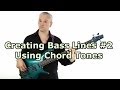 How to play a bass line through a chord progression