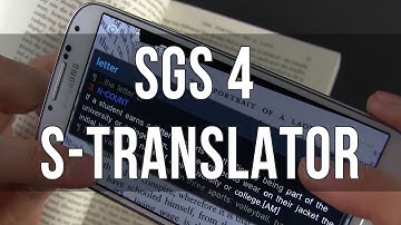Samsung Galaxy S4: S Translator and Optical Reader app review