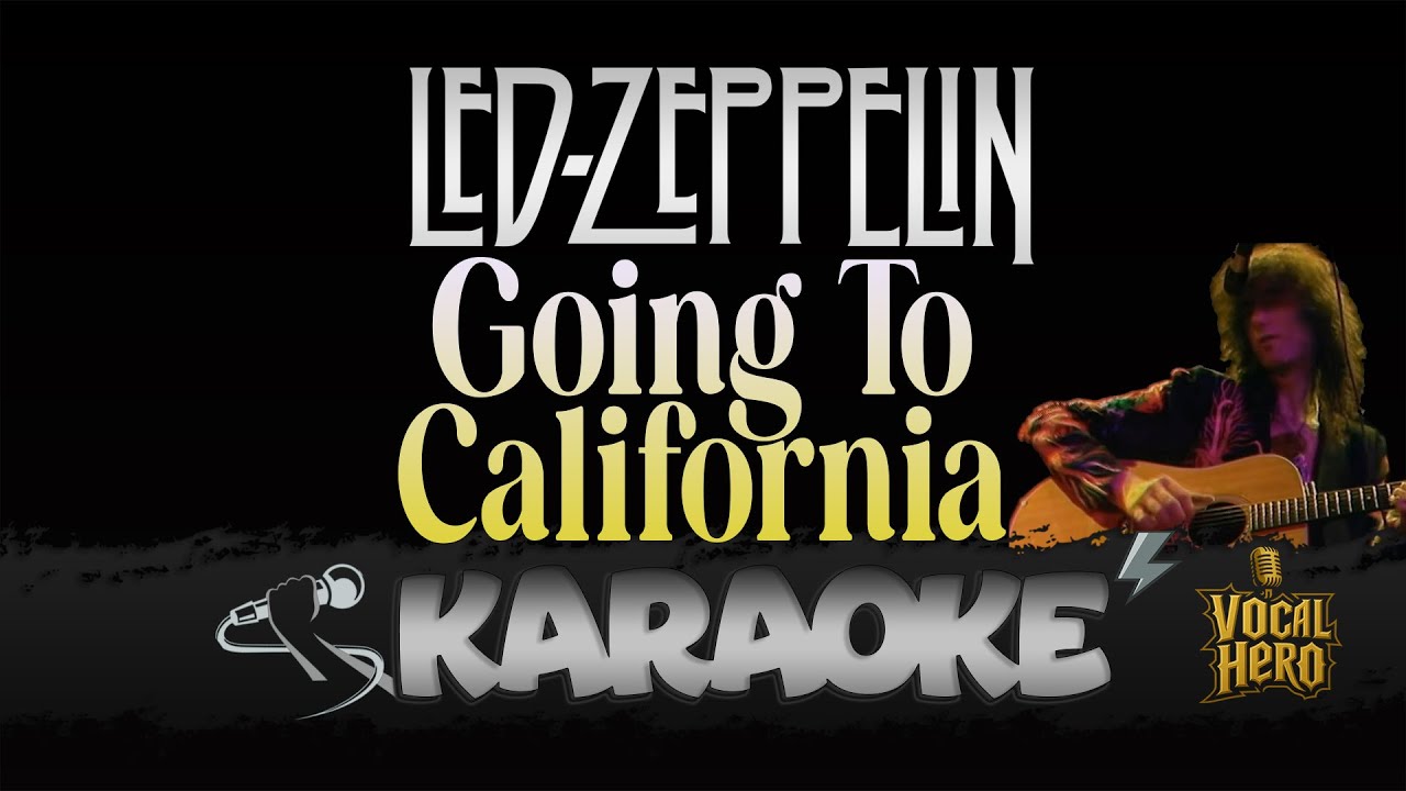 🎤 Led Zeppelin - Going To California (Acoustic) | Karaoke Version