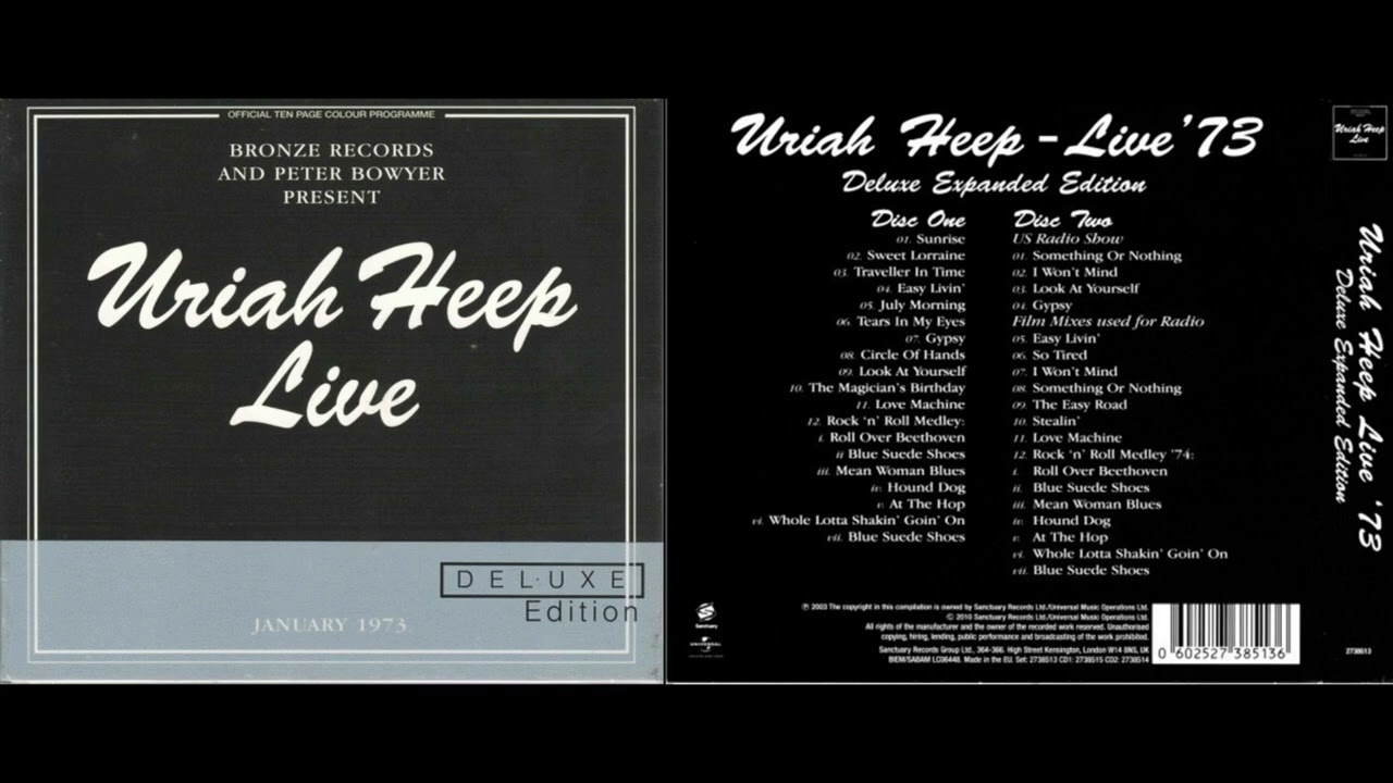 Uriah Heep Live 1973年 デラックス・エディション2枚組 Uriah Heep Live 1973年 デラックス・エディション2枚組