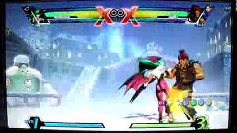 UMVC3 Morrigan Soul Drain Combos with Raccoon