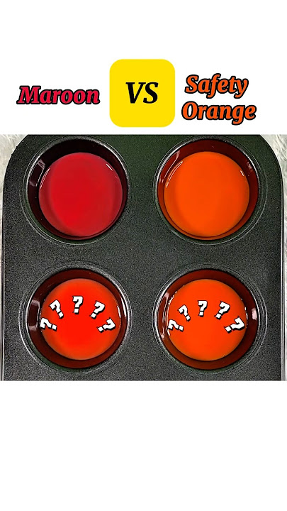 Jika Warna Merah Marun Dicampur Warna Oren Jadi Apa Yach ?!? #shorts #colormixing #satisfying #fypシ゚