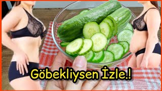 Salatalık İle Nasıl Kilo Verdi - Göbek Bel Basen Eritiyor