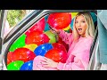 We Filled Her Car with BALLOONS *BIRTHDAY PRANK*