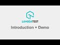 Lambdatest  introduction  demo  step by step for beginners