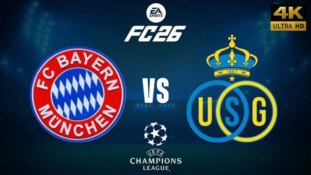 FC 26 - Bayern Munich vs Royale Union Saint Gilloise - Champions League 25/26 Full Match - PC [4K60]
