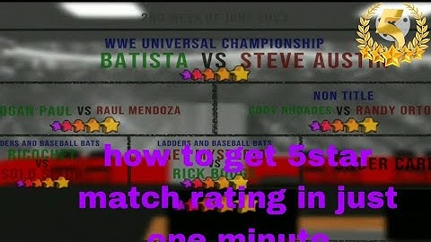 Get 5 Star Match Rating in ONLY ONE MINUTE - WR3D 2K22 GM MOD Tutorial!