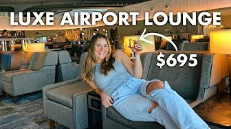 FIRST TIME IN LUXURY AIRPORT LOUNGE (And How To Get In FREE!)