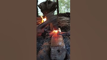 Old Tools Melted Into a New Peraak Complete Forging Tutorial#hardwor#foryou #blacksmith#