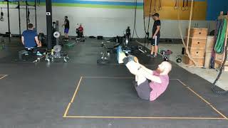 Medicine Ball V-Up Pass
