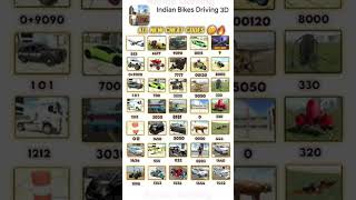 All new cheats code 💥 Indian bike driving 3D game 🎮🎯🎯 #indianbikesdriving3dgame