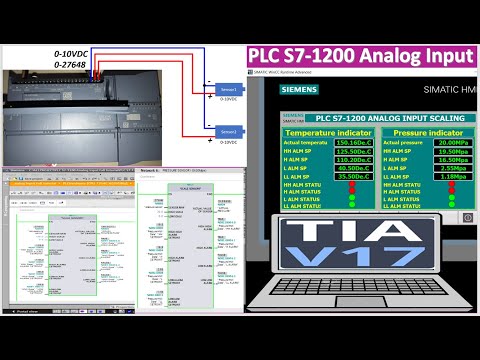 PLC S7-1200 Analog input full tutorial