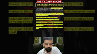 Delimitation Commission | Current Affairs | UPSC IAS CDS CAPF