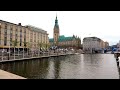 Germany, Hamburg - 4K Virtual Walking Tour -  central streets in June - relax music