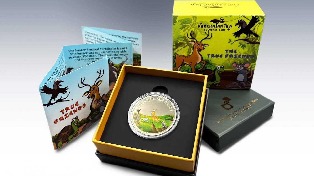 Panchatantra Coloured Souvenir Coin Set: The True Friends - YouTube