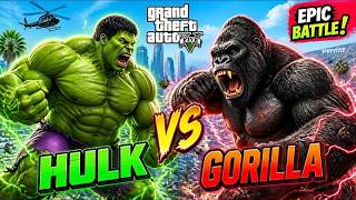 🔴LIVE GTA 5 HULK vs KING KONG 1 CITY ZERO CONTROL 👹🔥| Ep -54