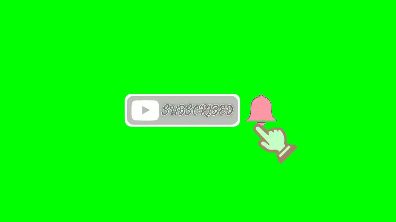 color pink subscribe button green screen