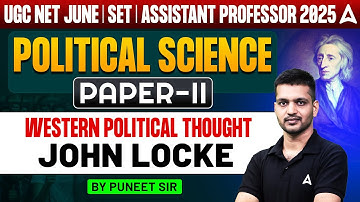 UGC NET/SET Preparation 2025 | Political Science Paper 2 Western Political Thought | By Puneet Sir
