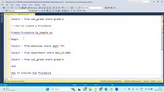 Day24 SQL Stored Procedures