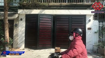 Lên hình Công trình Cổng 4 cánh kết hợp Giải pháp tự động cung cấp bởi SieuthiCuatudong.com