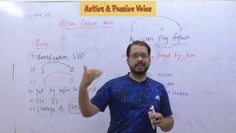 Active and passive voice in one short lecture By Naeer Abbas. English Grammar