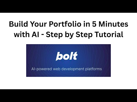 Build Your Portfolio in 5 Minutes with AI - Step by Step Tutorial