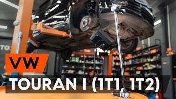How to change front anti roll bar link on VW TOURAN 1 (1T1, 1T2) [TUTORIAL AUTODOC]