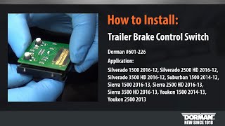 Trailer brake control module circuit board installation video by Dorman