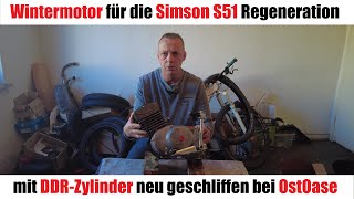 Winter engine patina style restoration for the Simson S51 | with DDR cylinders honed by OstOase