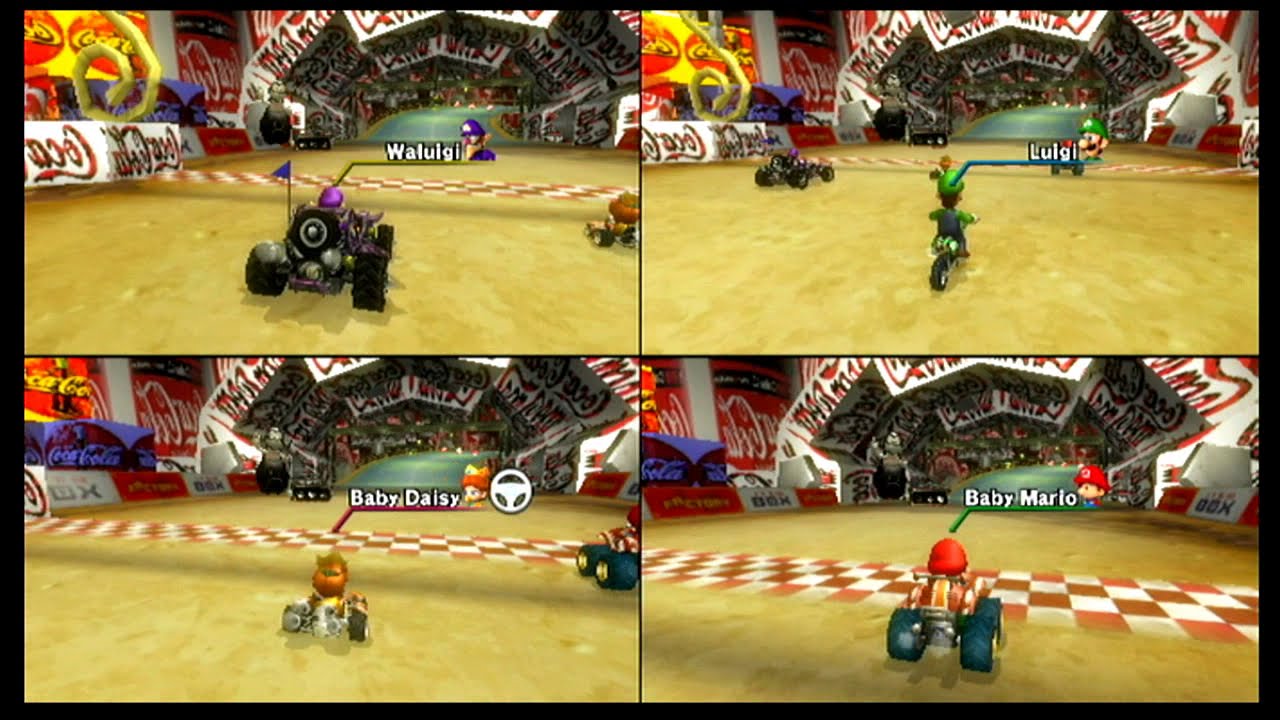 Mario Kart Black (4 Players) Gamenight. Getting Behind the Dark Wheel! Races and Battles.