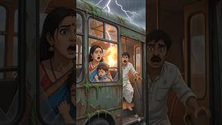 family Took Shelter In An Abandoned Bus During A Thunderstorm shorts ghibli