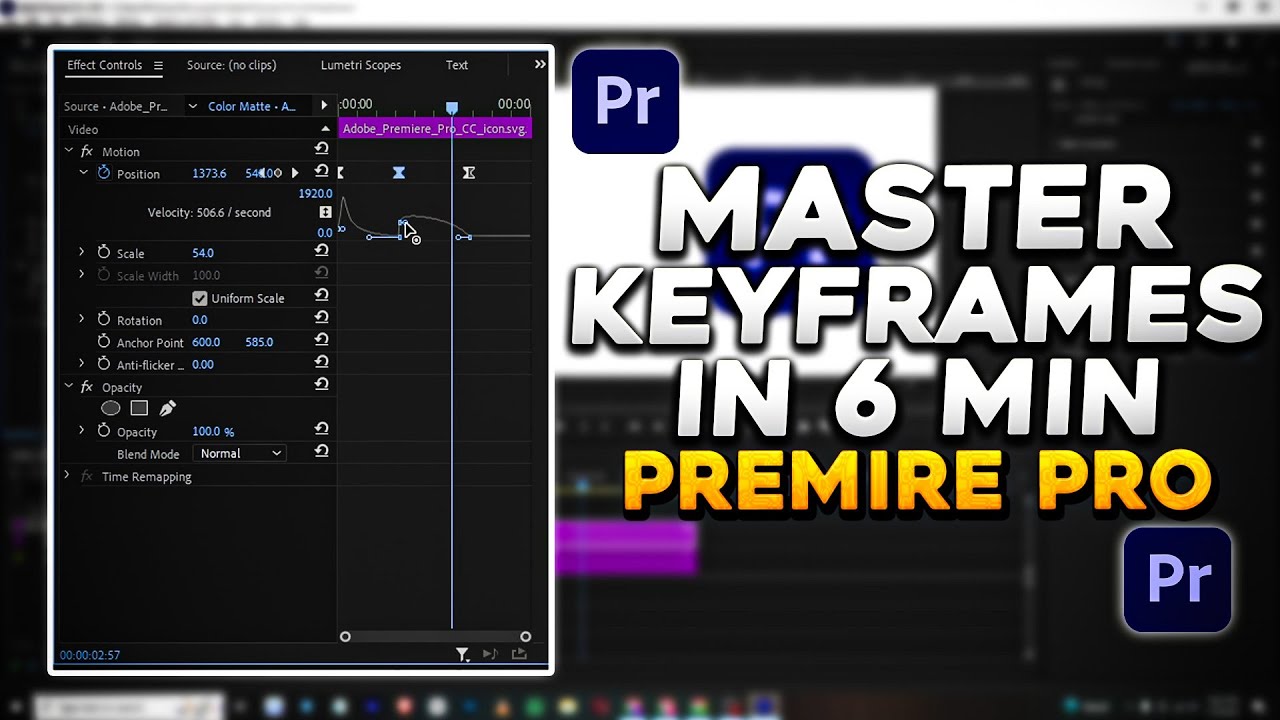 Master Keyframe Graph Master Keyframes in Premiere Pro in Just 6 Minutes! - YouTube
