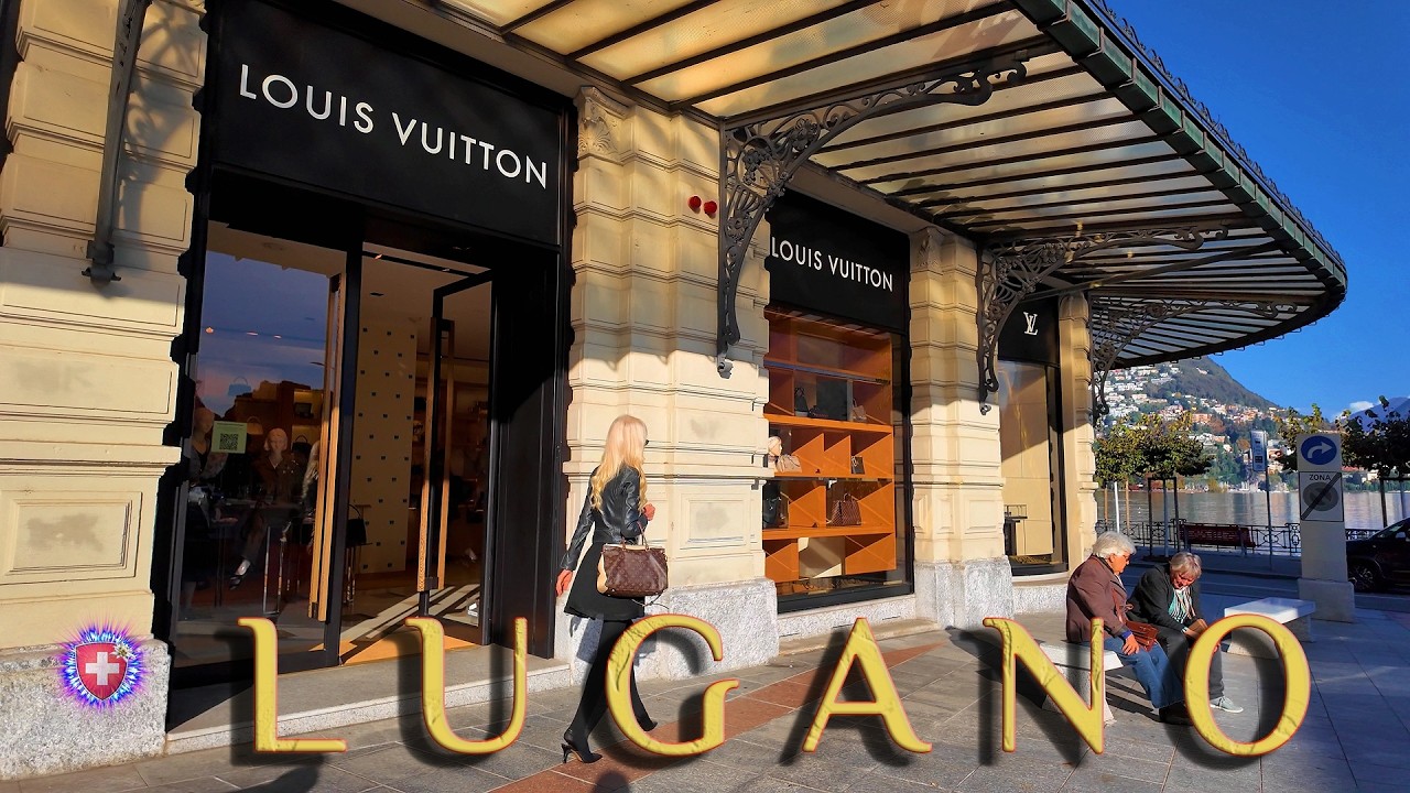 LUGANO SWITZERLAND ✨ City Center Via NASSA & Lake 4K Shopping therapy Walking tour