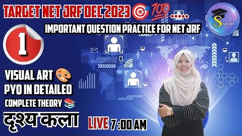 UGC NET JRF VISUAL ARTS Best Class : 1 by Zainab Ma