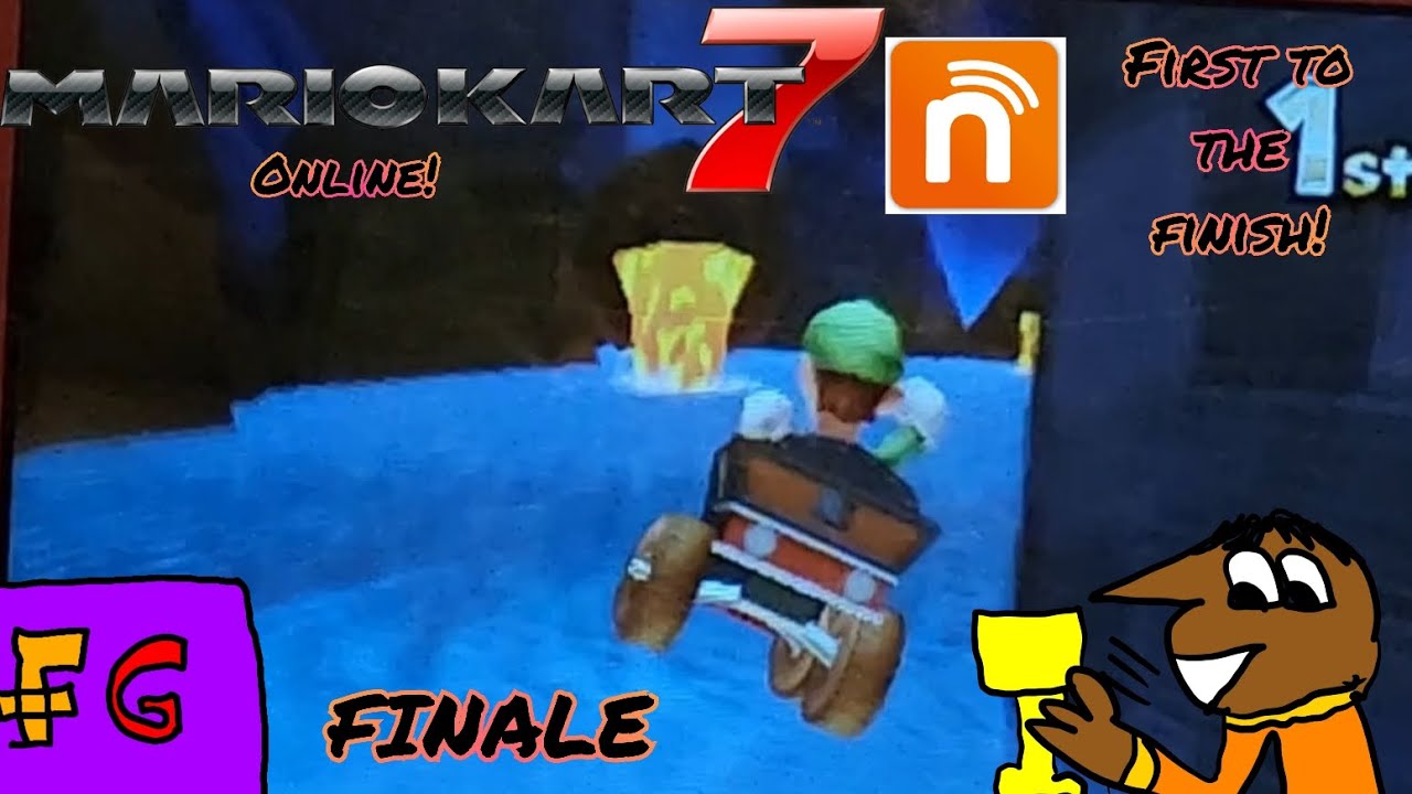 Mario kart 7 online FINALE first to the finish!