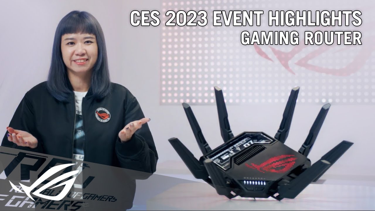 CES 2023 Gaming Router Highlights - World's 1st Quad-band WiFi 7 Gaming  Router ROG Rapture GT-BE98 