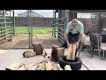 How To Chop Wood Using An Old Tire