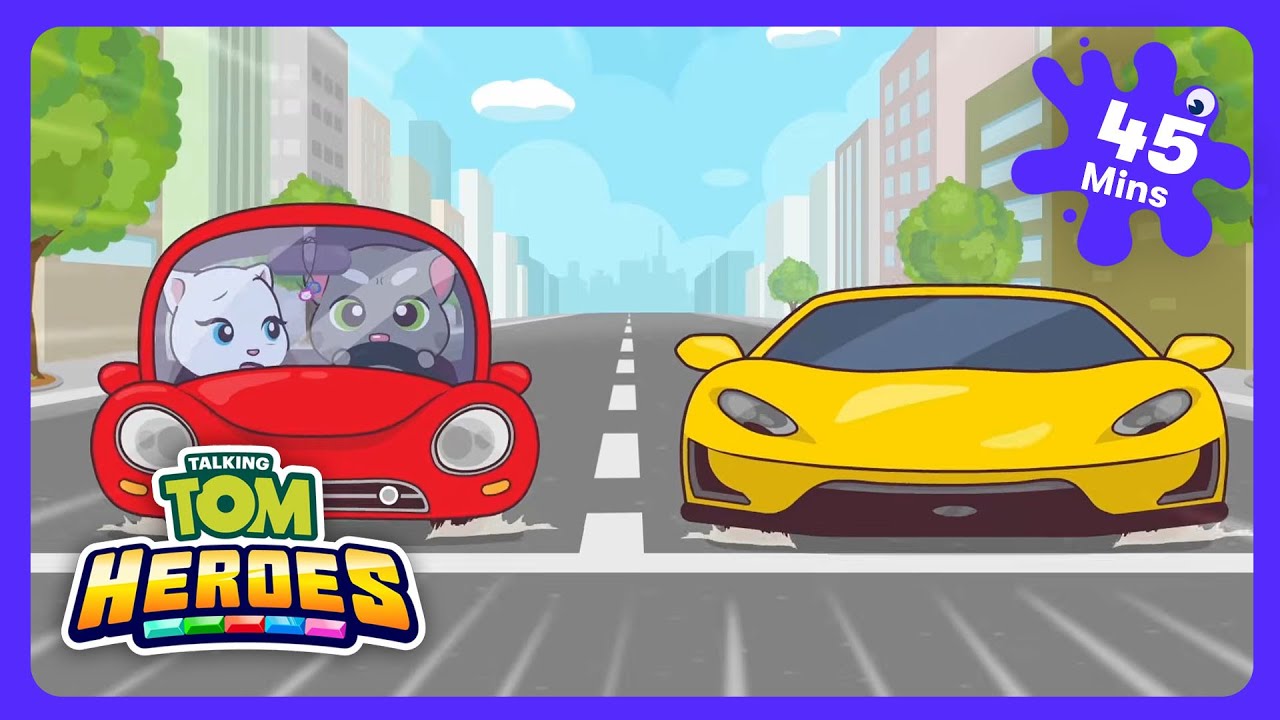 Talking Tom - Mad Car Chaos! | Kids Cartoons | WildBrain Hero Tower