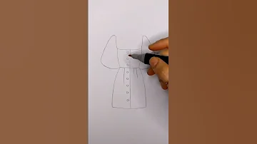 تعليم رسم فستان بطريقة سهلة مع الخطوات 