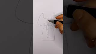 تعليم رسم فستان بطريقة سهلة مع الخطوات